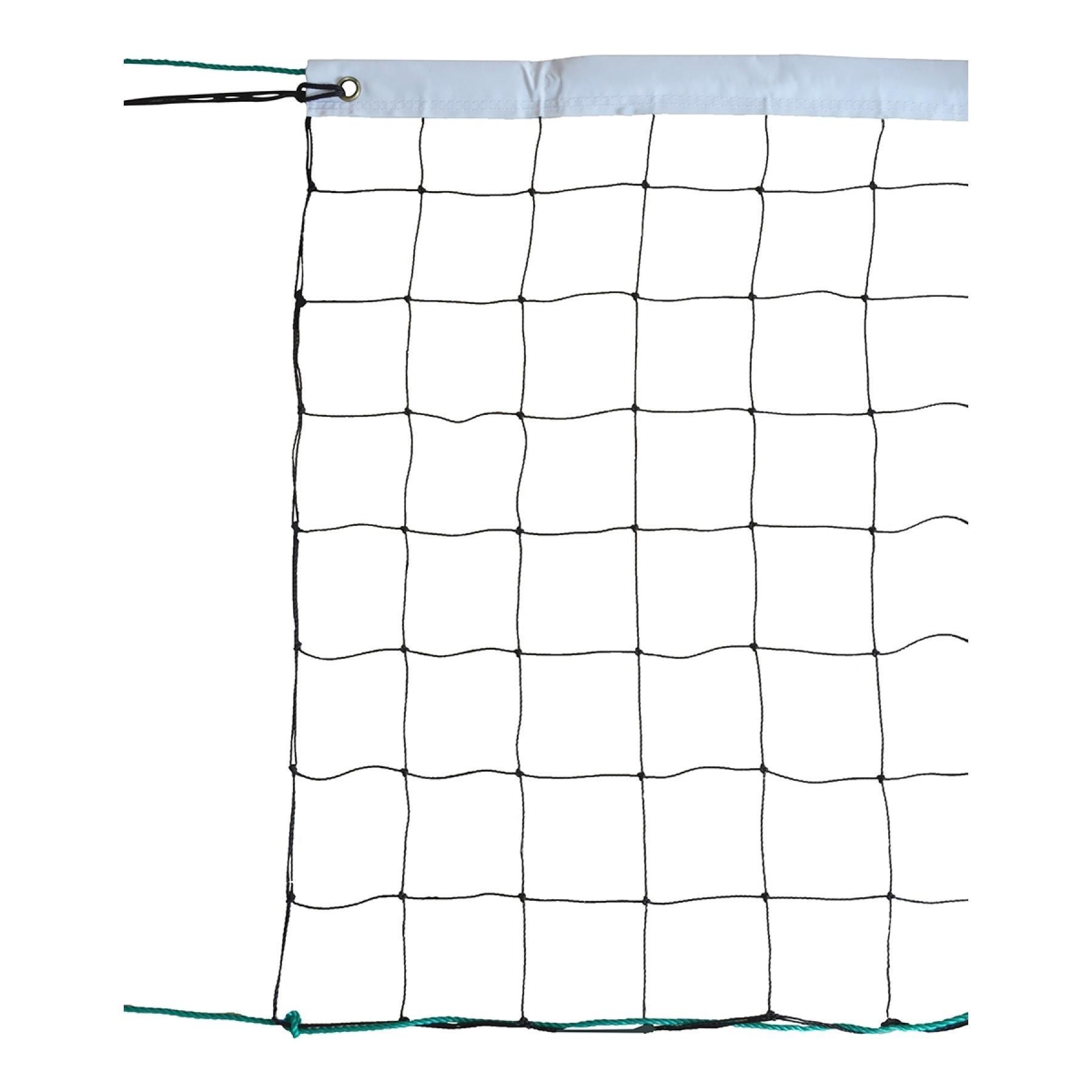 School volleyball net 9x0.80m pe cabled 2mm single mesh 100 Sporti France
