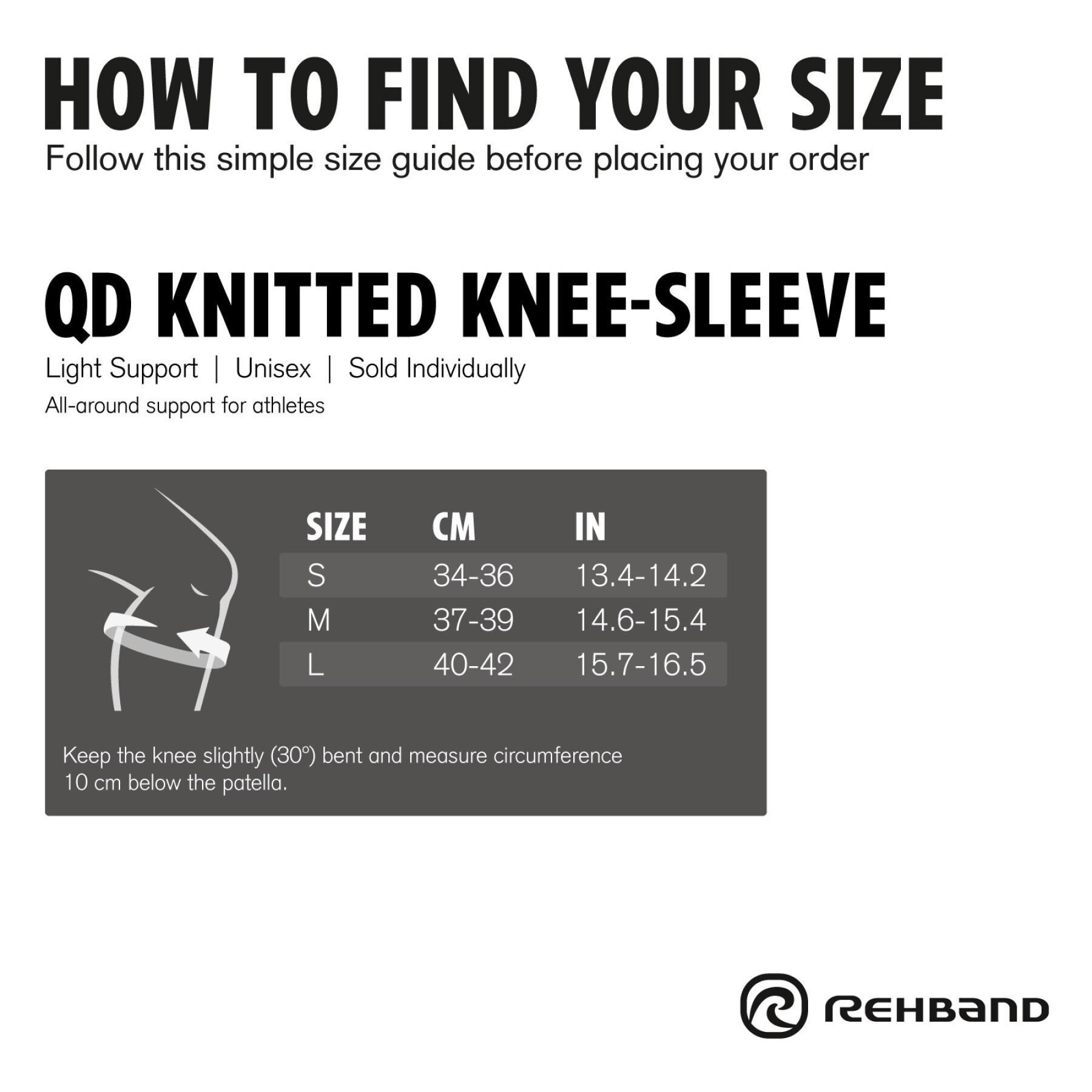 Women's knitted kneepad Rehband Qd line
