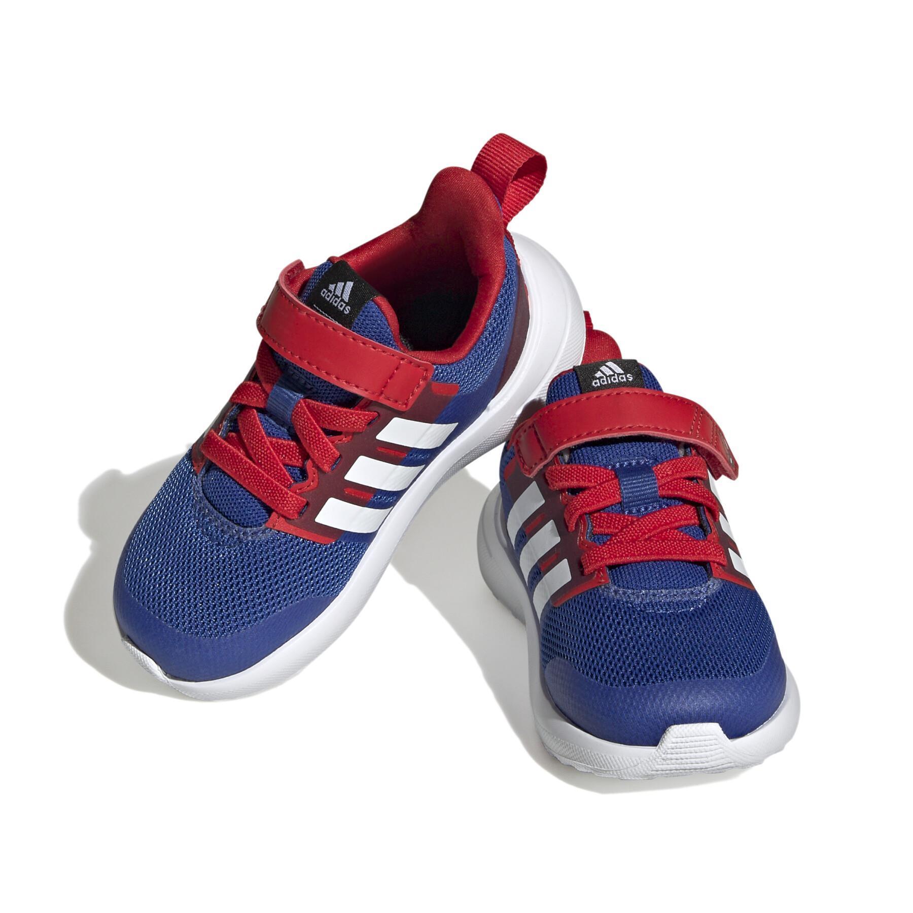 running baby shoes adidas X Marvel FortaRun 2.0 Spider-Man Cloudfoam
