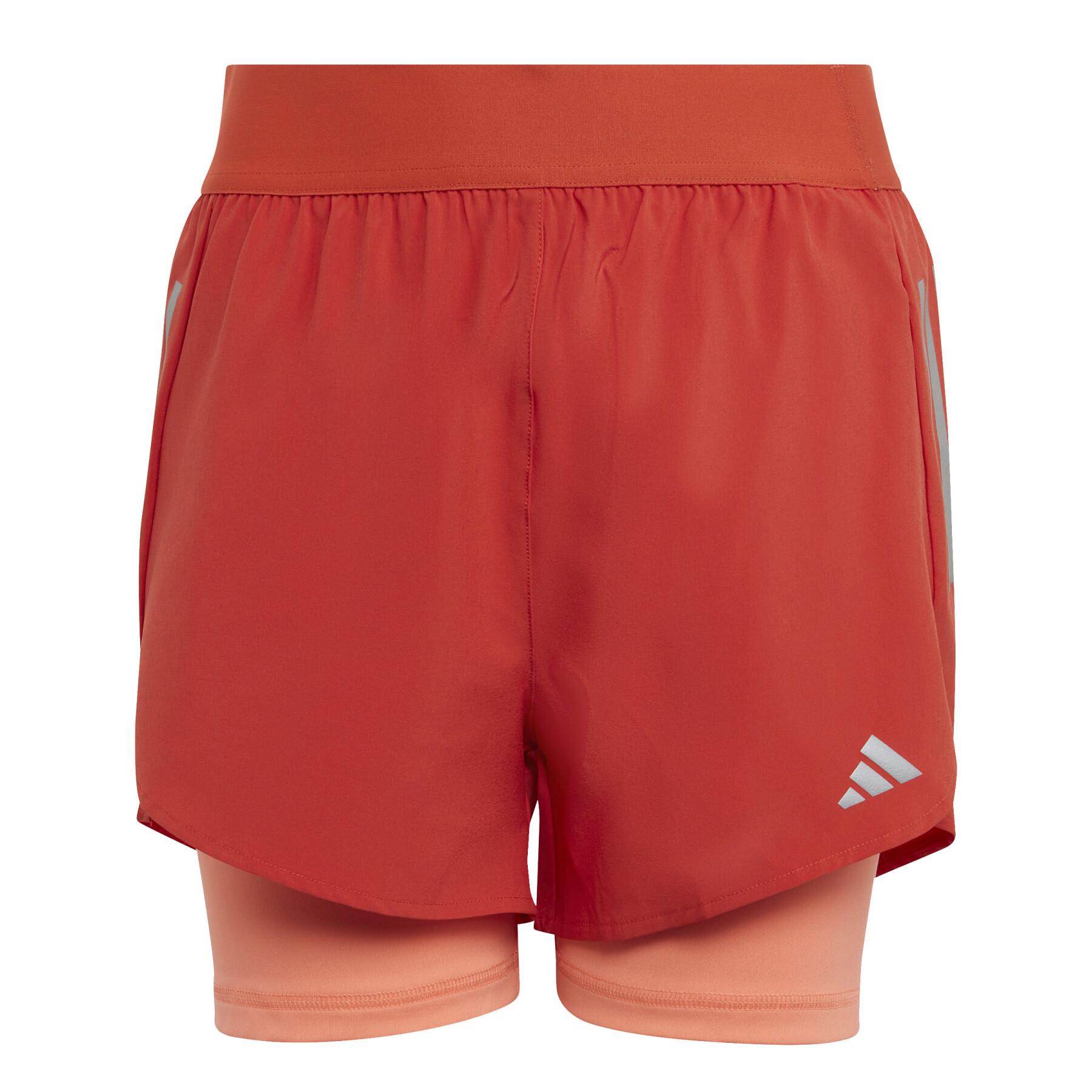2 in 1 woven shorts for girls adidas Aeroready - adidas - Women's clothing  - Running