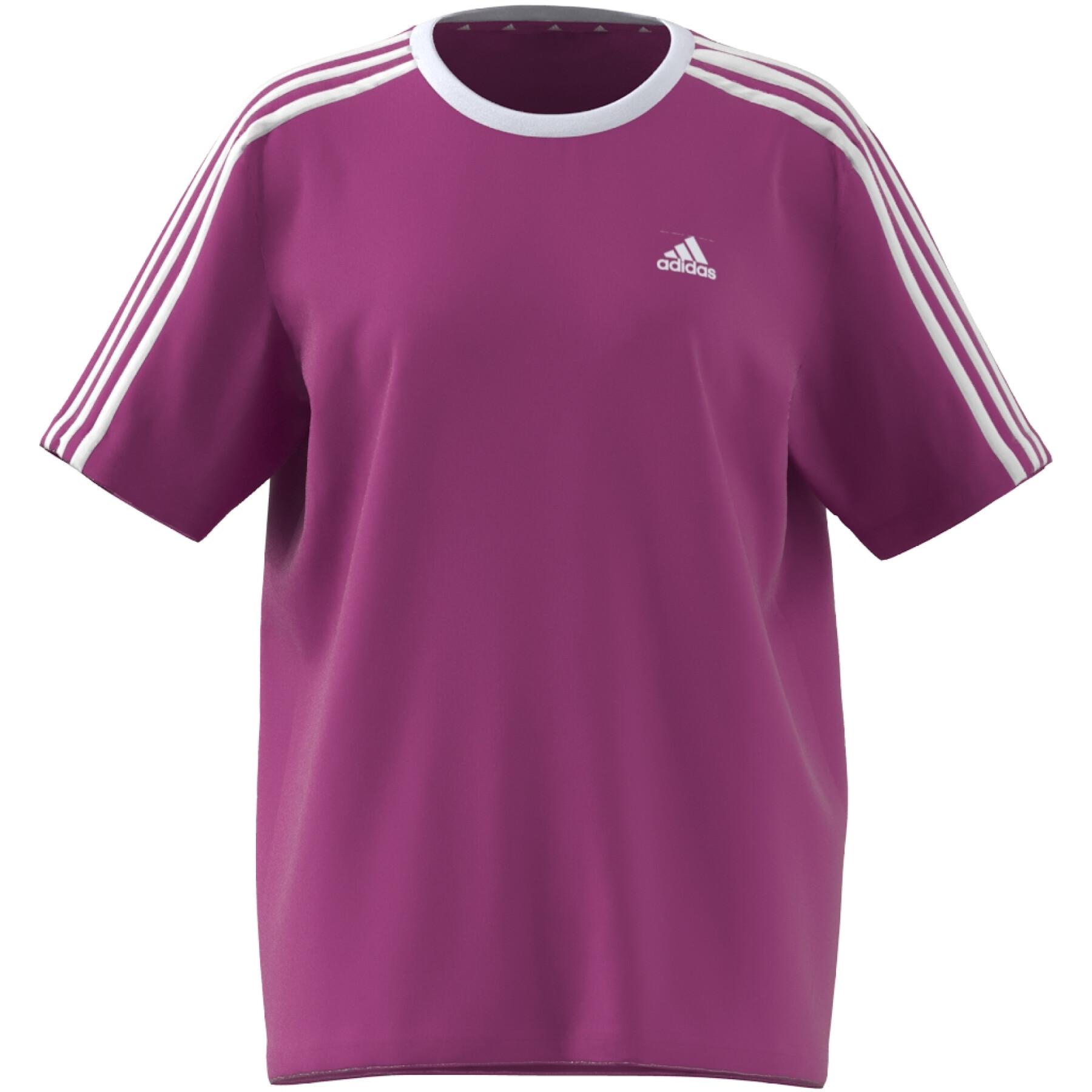 Loose cotton T-shirt for girls adidas 3-Stripes Essentials Boyfriend -  adidas - Brands - Beach