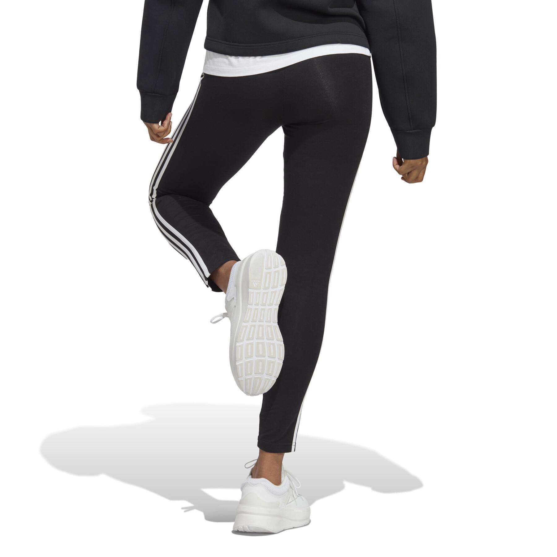 Legging high waist simple jersey woman adidas Essentials 3-Stripes