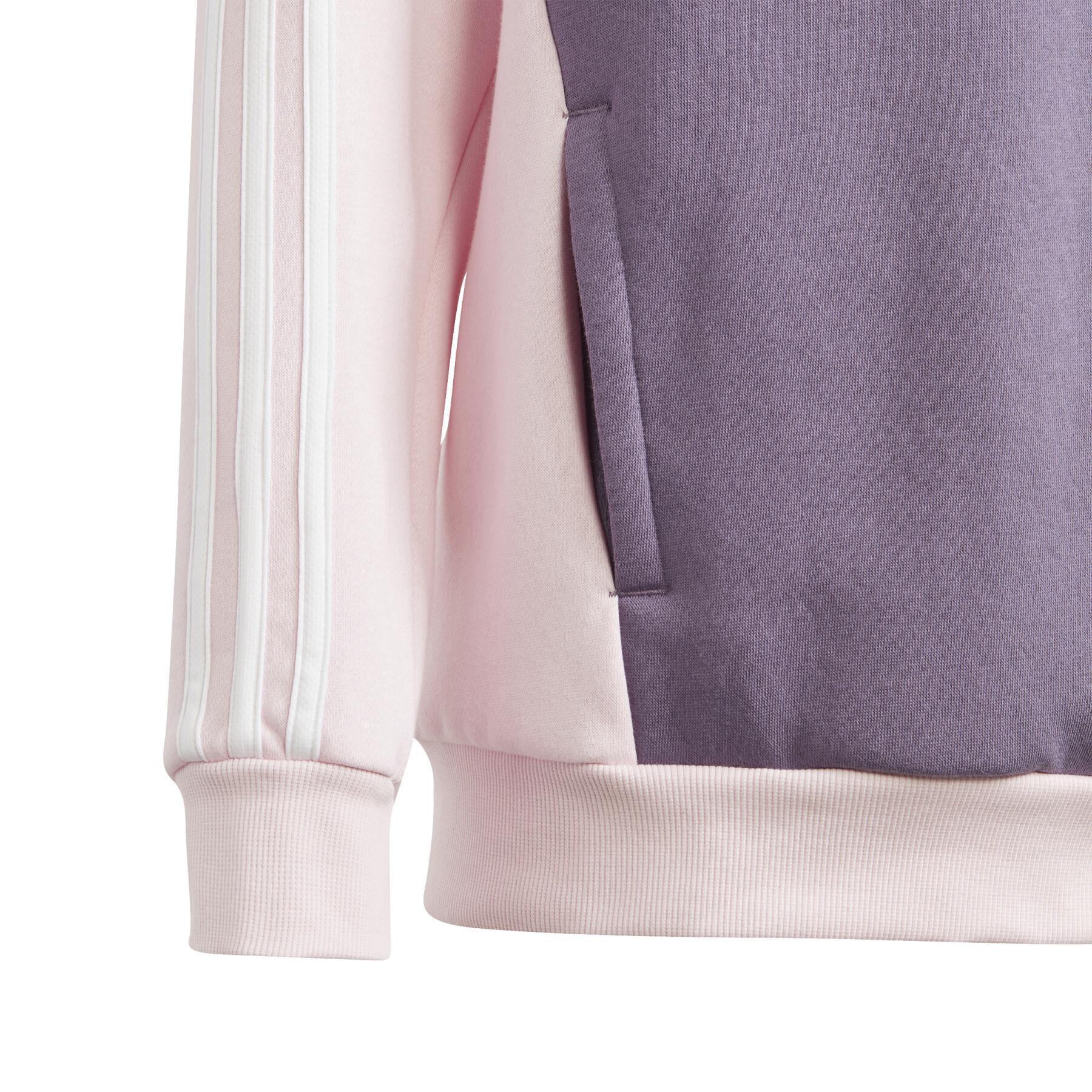Children\'s hoodie adidas Tiberio 3-Stripes - Male - Colorblock Lifestyle Sweatshirts Lifestyle 
