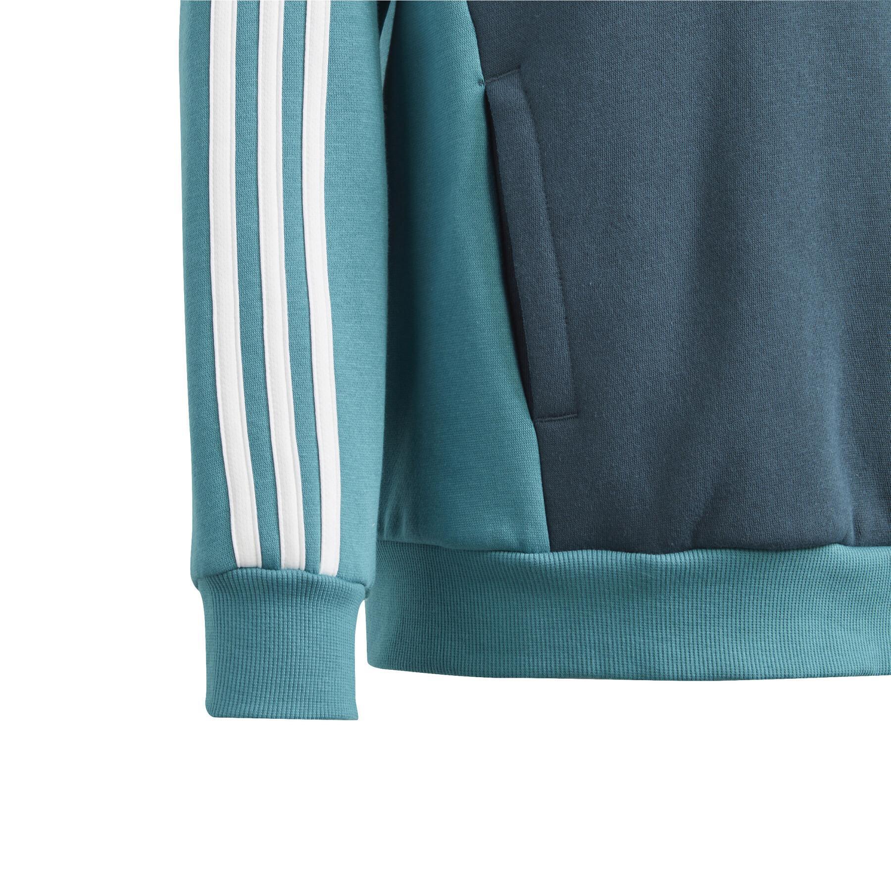 Children\'s hoodie adidas Tiberio 3-Stripes Lifestyle - adidas Colorblock - Brands 