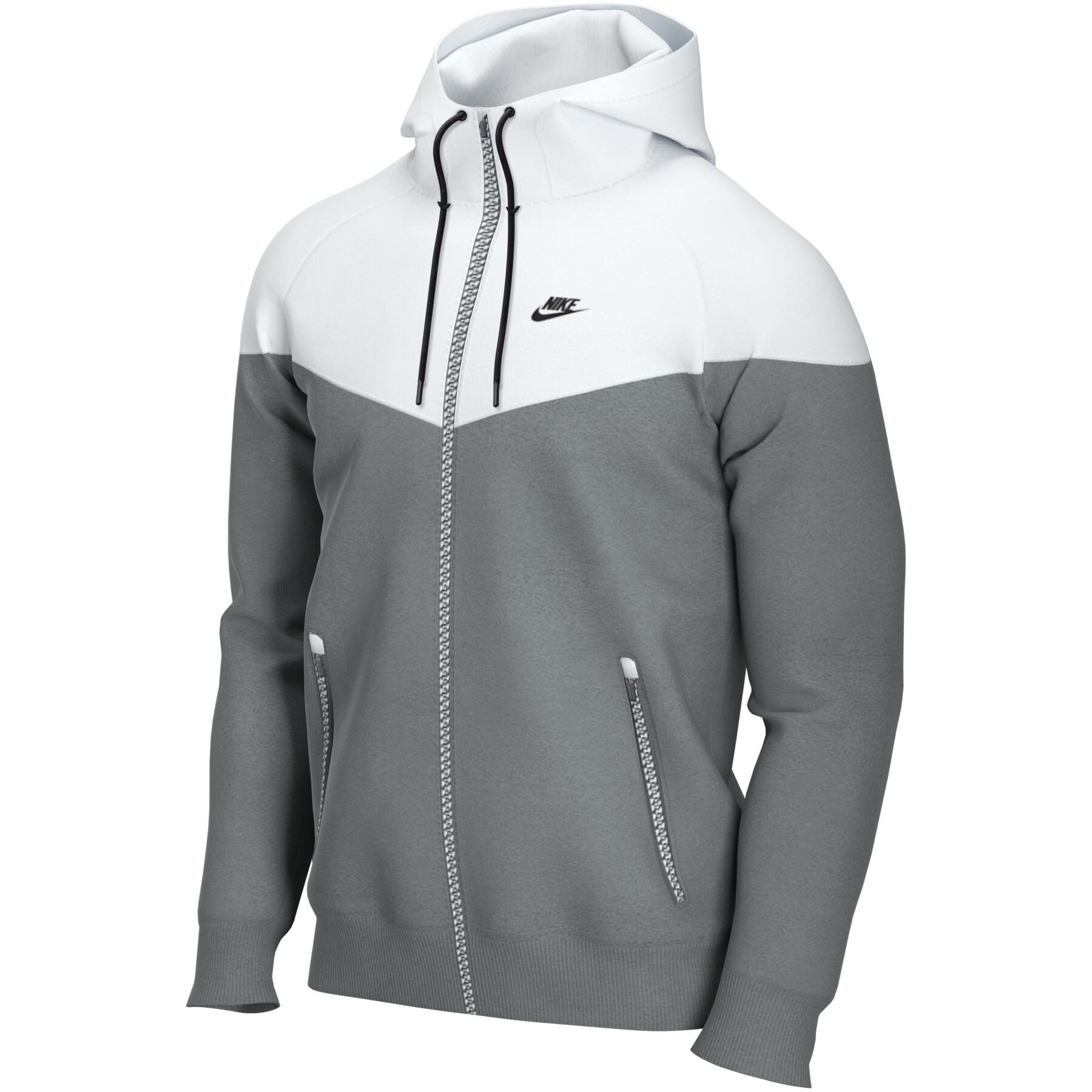Nike Veste Coupe-Vent Homme - Sportswear Heritage Essentials Windrunner -  smoke grey/white/smoke grey/black DA0001-084