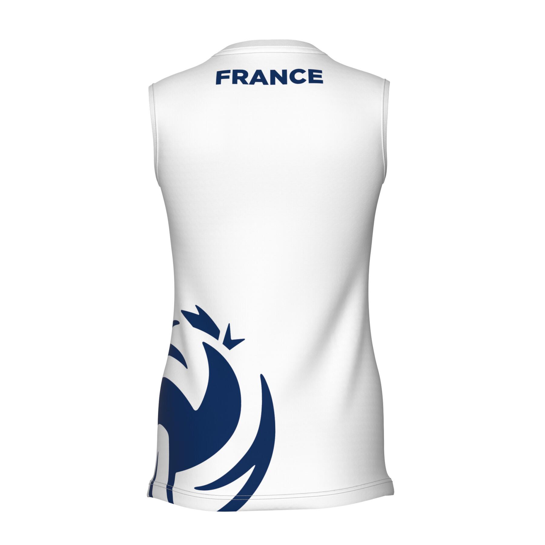 Women's sleeveless training shirt France Alison