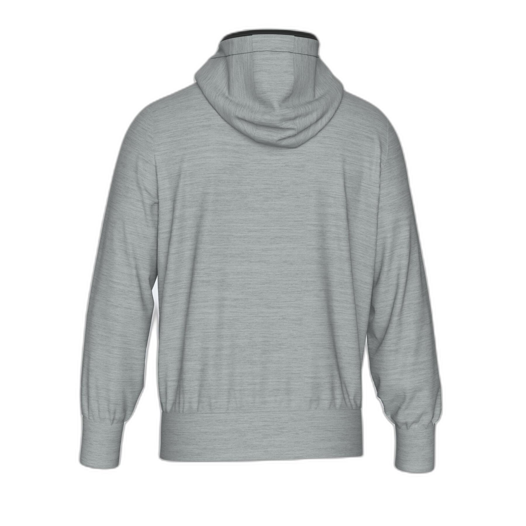 Hooded sweatshirt with zipper Errea Black Box 4