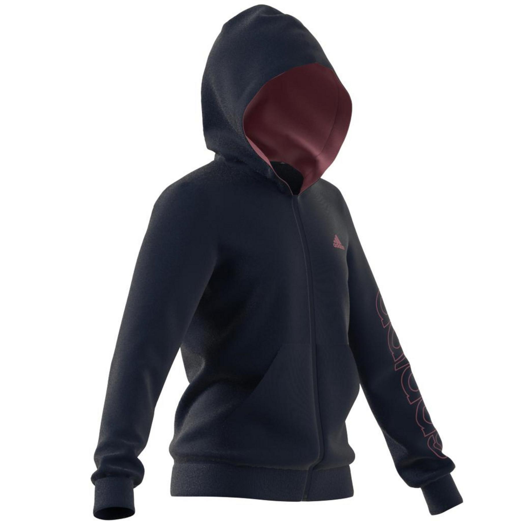 Children's hooded sweatshirt with zip adidas Essentials