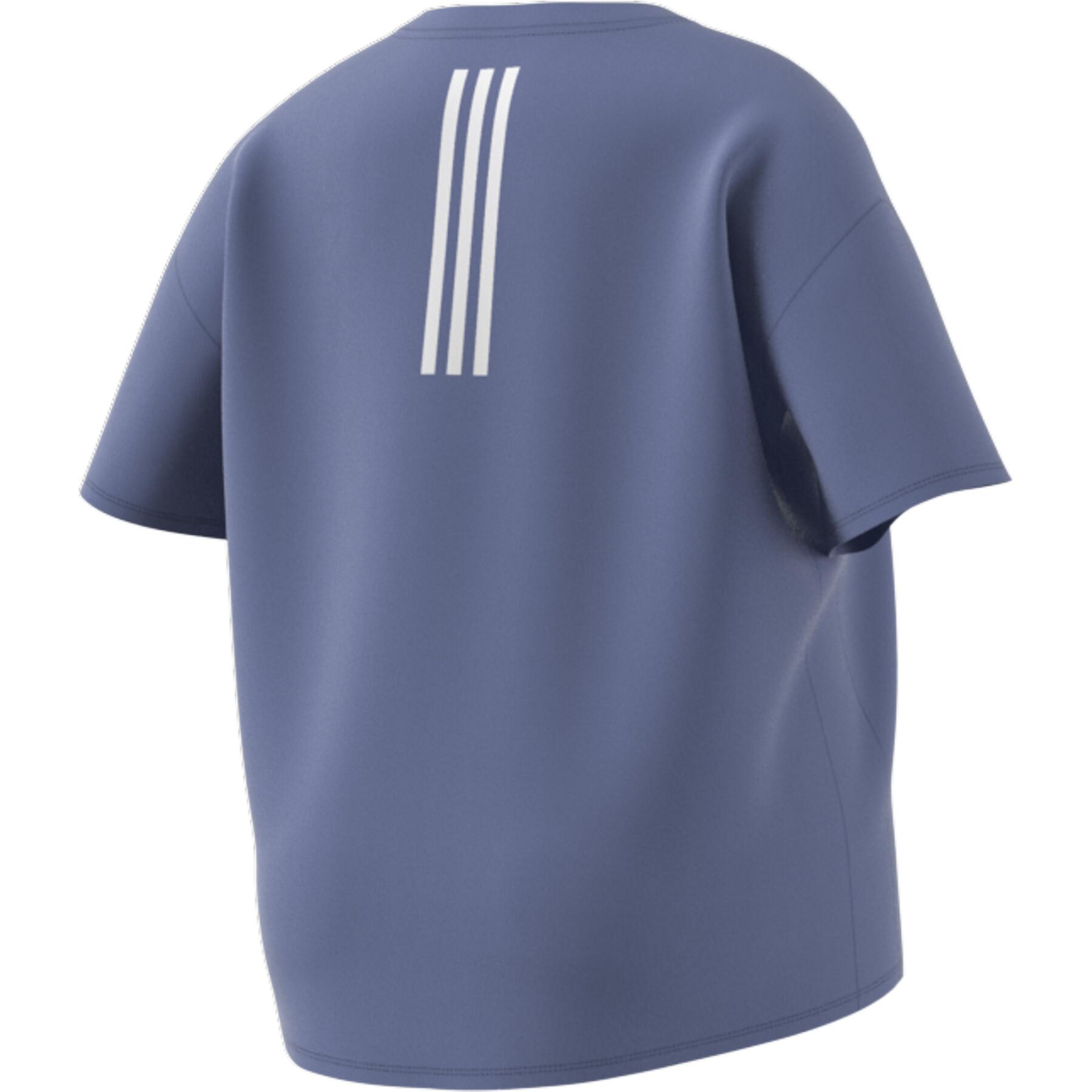 Women's T-shirt adidas Training 3-Stripes Aeroready (Grandes tailles)