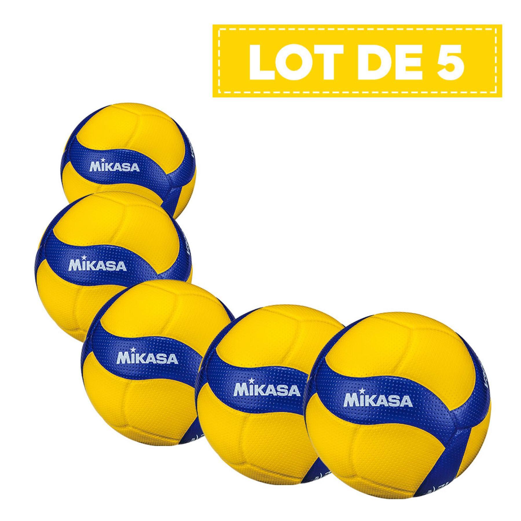 Set of 5 competition balls Mikasa V300W [Taille 5] - Fitness and