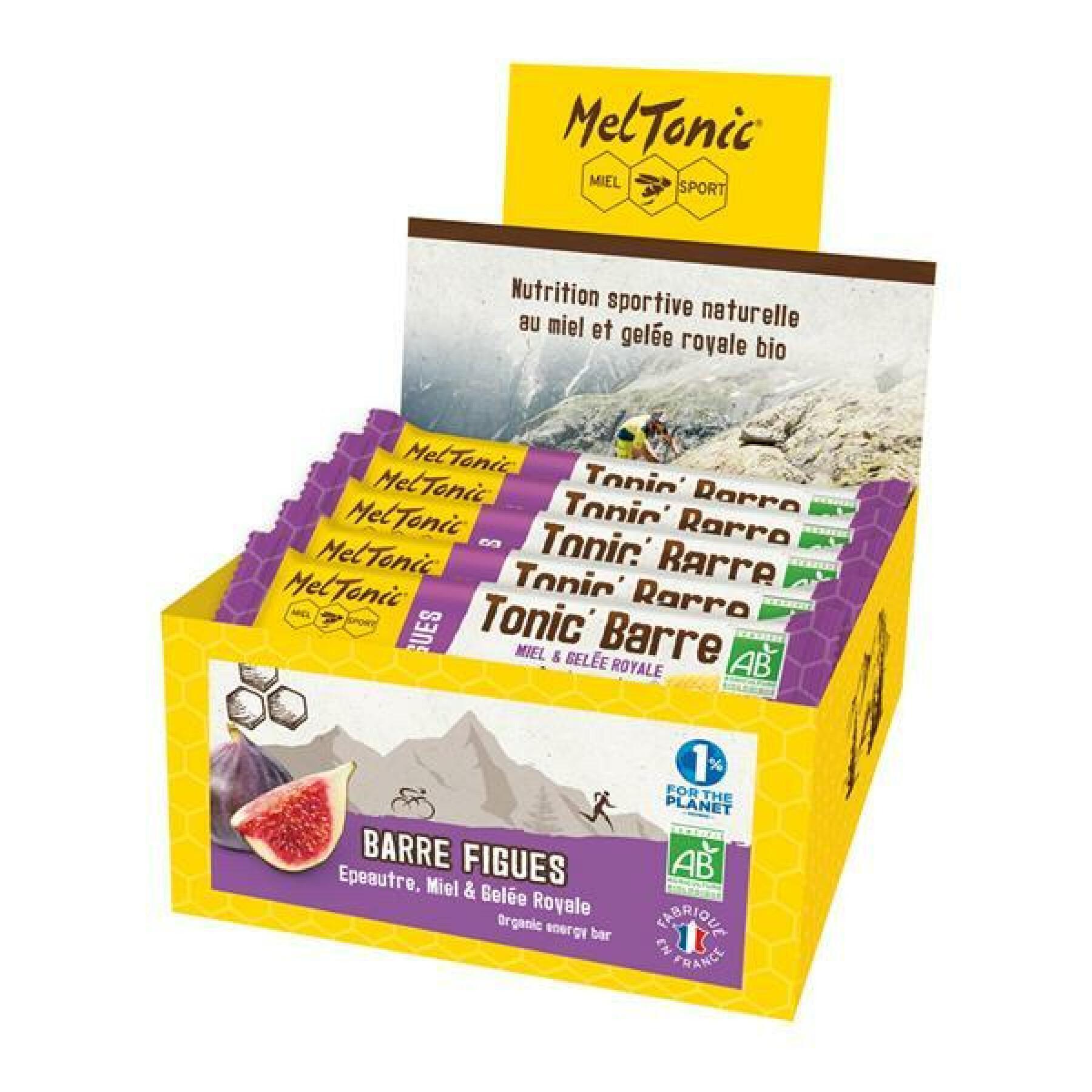 Box of 25 nutrition bars honey & figs Meltonic 25 g