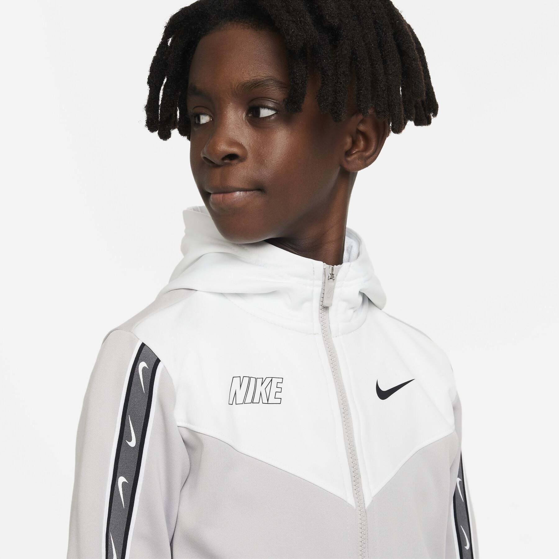 Sweatshirt hooded zipped child Nike Repeat Polyknit