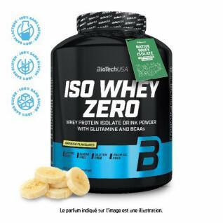 Protein pot Biotech USA iso whey zero lactose free - Banane - 2,27kg (x2)