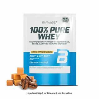 50 packets of 100% pure whey protein Biotech USA - Caramel-cappuccino - 28g