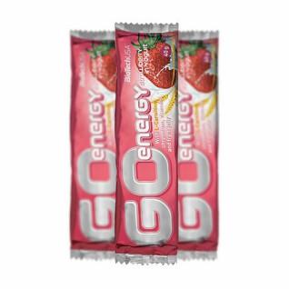 Lot of 32 cartons of snacks Biotech USAgo energy bar - Yaourt à la fraise