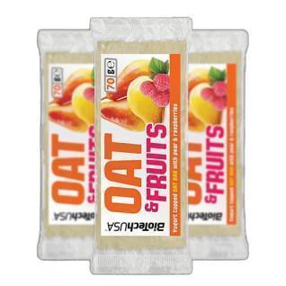 Cartons of oat bar snacks Biotech USA -Yaourt-framboise-poire
