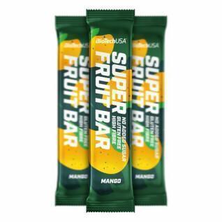 Pack of 24 boxes of super fruit bar snacks Biotech USA - Mangue
