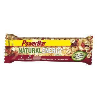 Batch of 24 bars PowerBar Natural Energy Cereals - Strawberry & Cranberry