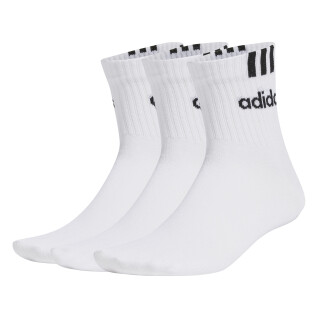 Football Socks adidas 3S Linear Half Crew