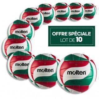 Set of 10 training balls Molten BVL-V5M2000-L