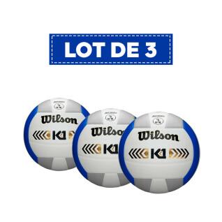 Set of 3 volleyballs Wilson K1 Gold