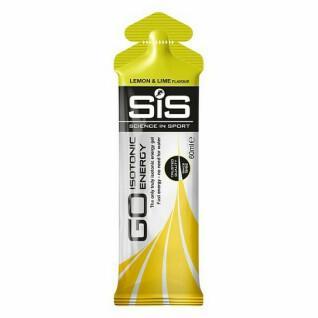 Pack of 30 energy gels Science in Sport Go Isotonic - Lemon & Lime - 60 ml