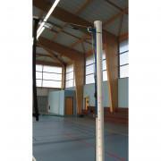 Pair of aluminium volleyball posts without sleeves Sporti France