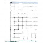 Volleyball training net 9.50x1m pe cabled 2mm single mesh 100 steel cable Sporti France