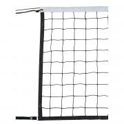 Volleyball competition net 9.50x1m pe braided 3mm single mesh 100 steel cable Sporti France