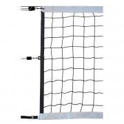 Volleyball competition net 9.50x1m pp braided 4mm single mesh 100 steel cable Sporti France