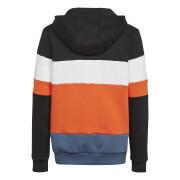 Hooded sweatshirt fleece child adidas Colorblock