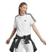 T-shirt court jersey woman adidas Essentials 3-Stripes