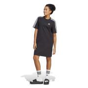 Simple jersey t-shirt dress for women adidas Essentials 3-Stripes Boyfriend