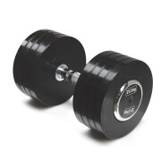 Pair of rubber dumbbells body-solid pro style 10 kg