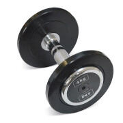 Pair of rubber dumbbells body-solid pro style 10 kg
